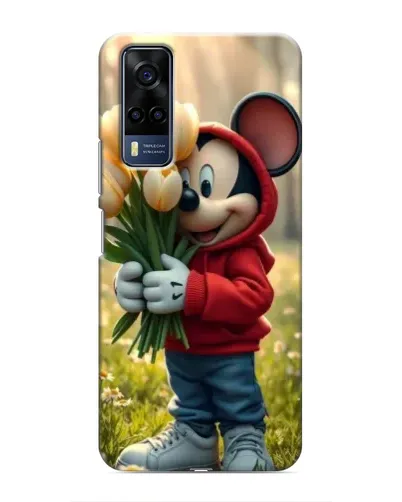 Чехол для Vivo Y53S с картинкой «Микки с тюльпанами» Чехол для Vivo Y53S с картинкой «Микки с тюльпанами»