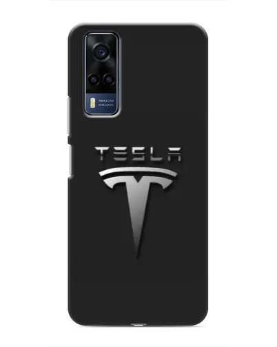 Чехол для Vivo Y53S с картинкой «Стальной логотип Tesla» Чехол для Vivo Y53S с картинкой «Стальной логотип Tesla»
