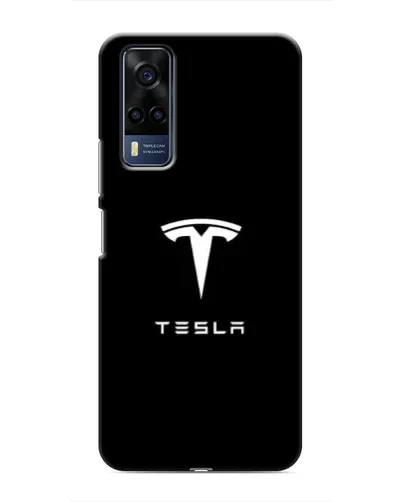 Чехол для Vivo Y53S с картинкой «Tesla White Logo» Чехол для Vivo Y53S с картинкой «Tesla White Logo»