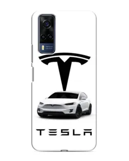 Чехол для Vivo Y53S с картинкой «Tesla White Style»