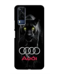 Чехол для Vivo Y53S с картинкой «Пантера и Audi»
