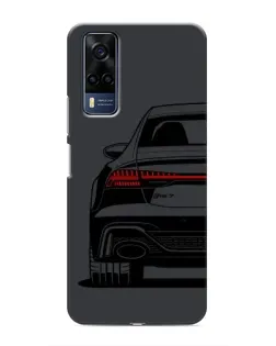 Чехол для Vivo Y53S с картинкой «Задняя часть Audi — арт»