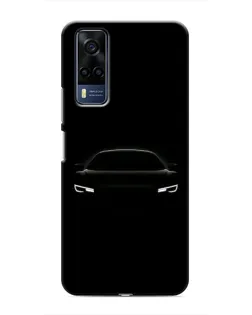 Чехол для Vivo Y53S с картинкой «Взгляд Audi в темноте»