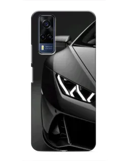 Чехол для Vivo Y53S с картинкой «Lamborghini фары детализация»