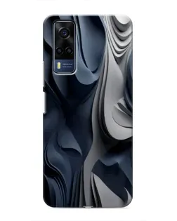 Чехол для Vivo Y53S с картинкой «Объемные синие складки» Чехол для Vivo Y53S с картинкой «Объемные синие складки»