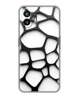 Чехол для Vivo Y6 с картинкой «Белая объемная сетка»