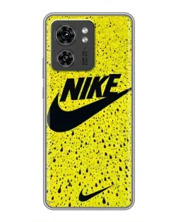 Чехол для Vivo Y60 с картинкой «Желтый текстурный Nike»