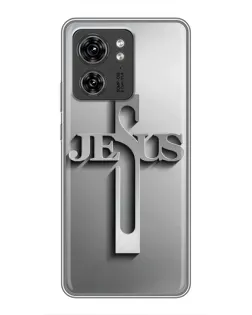 Чохол для Vivo Y60 з картинкою «Металевий хрест Jesus»