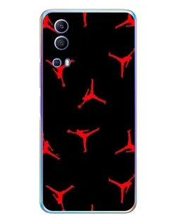 Чехол для Vivo Y72 с картинкой «Jordan Red Pattern»