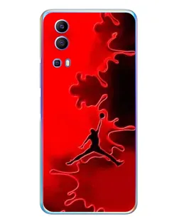 Чехол для Vivo Y72 с картинкой «Jordan Red Smoke»