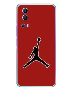 Чехол для Vivo Y72 с картинкой «Jordan Red Back»