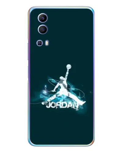 Чехол для Vivo Y72 с картинкой «Jordan Blue Fire» Чехол для Vivo Y72 с картинкой «Jordan Blue Fire»