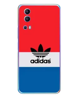 Чехол для Vivo Y72 с картинкой «Ретро блоки Adidas»