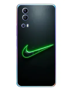 Чехол для Vivo Y72 с картинкой «Неоновый контур Nike»