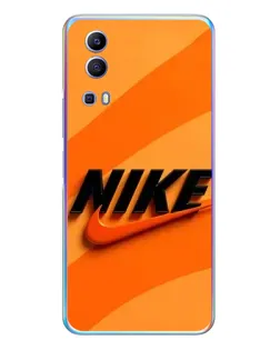 Чехол для Vivo Y72 с картинкой «Оранжевый драйв Nike»