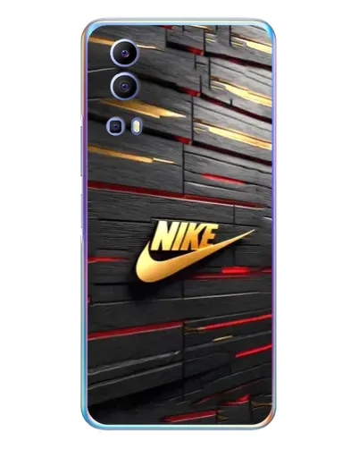 Чехол для Vivo Y72 с картинкой «Золотой Nike на металле» Чехол для Vivo Y72 с картинкой «Золотой Nike на металле»