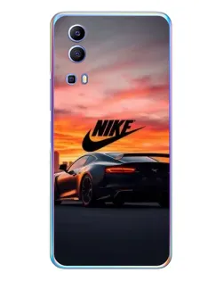 Чехол для Vivo Y72 с картинкой «Nike и суперкар»