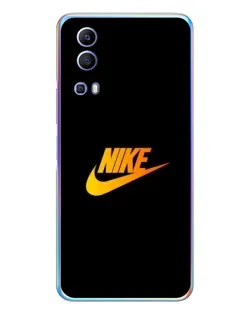 Чехол для Vivo Y72 с картинкой «Золотой логотип Nike»