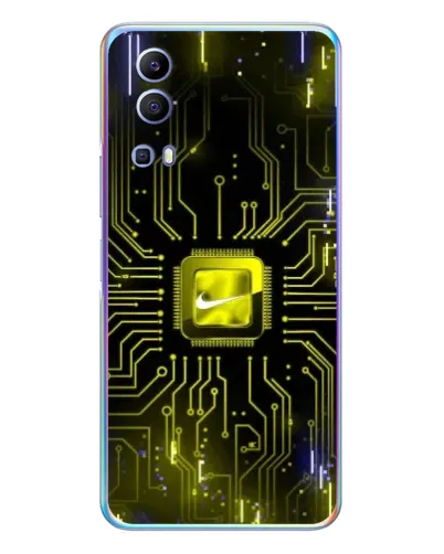 Чехол для Vivo Y72 с картинкой «Nike — золотая искра» Чехол для Vivo Y72 с картинкой «Nike — золотая искра»