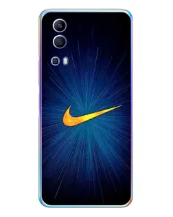 Чехол для Vivo Y72 с картинкой «Синий пульс Nike»