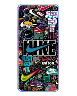 Чехол для Vivo Y72 с картинкой «Яркий коллаж Nike»