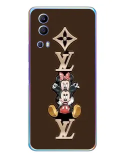 Чехол для Vivo Y72 с картинкой «LV и Микки Маус»