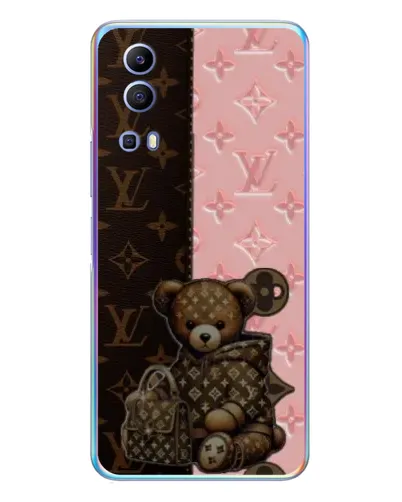 Чехол для Vivo Y72 с картинкой «Мишка в стиле LV» Чехол для Vivo Y72 с картинкой «Мишка в стиле LV»