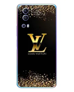 Чехол для Vivo Y72 с картинкой «LV — золотые искры»