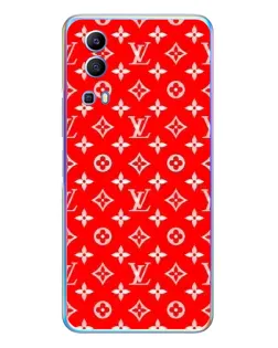 Чехол для Vivo Y72 с картинкой «Яркий паттерн LV»