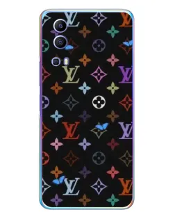Чехол для Vivo Y72 с картинкой «Цветная монограмма LV»