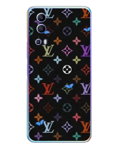 Чехол для Vivo Y72 с картинкой «Цветная монограмма LV» Чехол для Vivo Y72 с картинкой «Цветная монограмма LV»