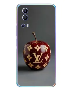 Чехол для Vivo Y72 с картинкой «Красное яблоко LV»