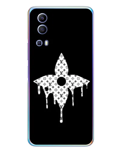 Чехол для Vivo Y72 с картинкой «Цветочная монограмма» Чехол для Vivo Y72 с картинкой «Цветочная монограмма»