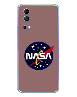 Чехол для Vivo Y72 с картинкой «NASA — ретро космос»