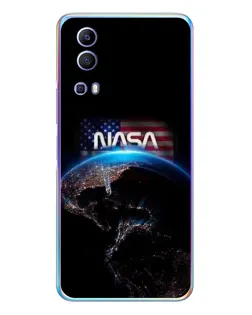 Чехол для Vivo Y72 с картинкой «Земля из космоса NASA»
