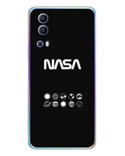 Чехол для Vivo Y72 с картинкой «NASA — технический принт»
