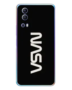 Чехол для Vivo Y72 с картинкой «NASA — вертикальный логотип»