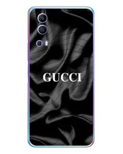 Чехол для Vivo Y72 с картинкой «Gucci — шелковые волны»