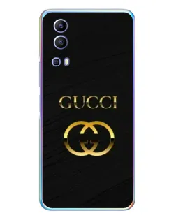 Чехол для Vivo Y72 с картинкой «Золотой логотип Gucci»
