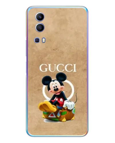 Чехол для Vivo Y72 с картинкой «Микки Маус Gucci — крафт» Чехол для Vivo Y72 с картинкой «Микки Маус Gucci — крафт»