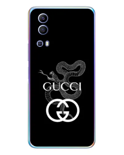 Чехол для Vivo Y72 с картинкой «Gucci — серебряная змея» Чехол для Vivo Y72 с картинкой «Gucci — серебряная змея»