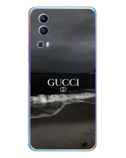 Чехол для Vivo Y72 с картинкой «Gucci — морской прибой»