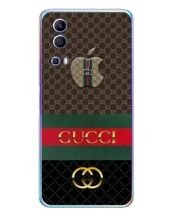 Чехол для Vivo Y72 с картинкой «Gucci — брендированный десерт»