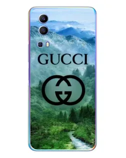Чехол для Vivo Y72 с картинкой «Gucci — горный пейзаж»