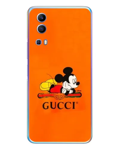 Чехол для Vivo Y72 с картинкой «Микки Маус Gucci — оранж» Чехол для Vivo Y72 с картинкой «Микки Маус Gucci — оранж»