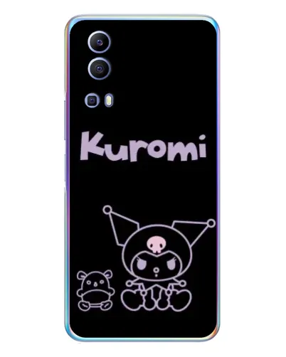 Чехол для Vivo Y72 с картинкой «Kuromi — черный минимализм» Чехол для Vivo Y72 с картинкой «Kuromi — черный минимализм»