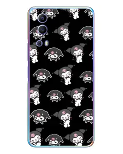 Чехол для Vivo Y72 с картинкой «Черный паттерн Kuromi» Чехол для Vivo Y72 с картинкой «Черный паттерн Kuromi»