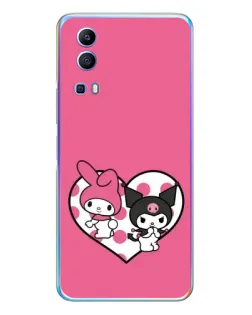 Чехол для Vivo Y72 с картинкой «Kuromi и My Melody» Чехол для Vivo Y72 с картинкой «Kuromi и My Melody»