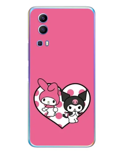 Чехол для Vivo Y72 с картинкой «Kuromi и My Melody» Чехол для Vivo Y72 с картинкой «Kuromi и My Melody»