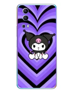 Чехол для Vivo Y72 с картинкой «Kuromi и фиолетовые сердца» Чехол для Vivo Y72 с картинкой «Kuromi и фиолетовые сердца»